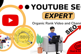 boost your youtube SEO ranking, channel manager, monetization strategist