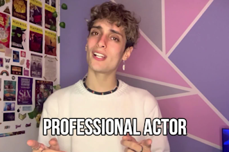 be your spokesperson male actor in english or spanish for your video