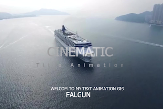 do stomp kinetic typography and text animation within 24 hrs