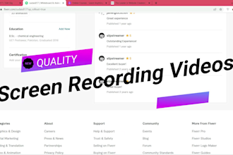 do quality screen recording for your website or app
