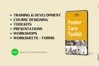 create content and design training and educational presentation slides