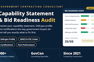audit your capability statement and govcon bid readiness