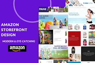 create your amazon brand store or storefront design with products and publish