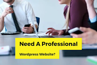 design a simple and stunning wordpress website