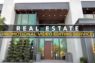 do real estate promotional video editing in 24 hours