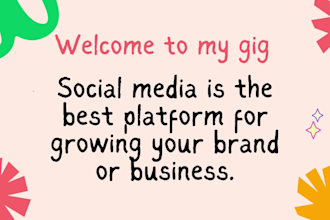 be your social media manager facebook, instagram, youtube
