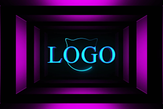 create cyberpunk vj loops dj visuals and neon logo animation
