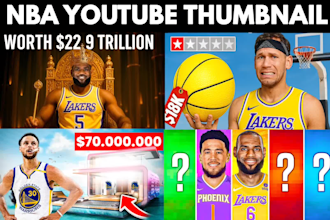basketball or nba youtube thumbnails