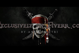 make you a pirates of caribbean or back to the future style intro