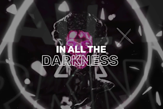 create modern art lyric video for your song