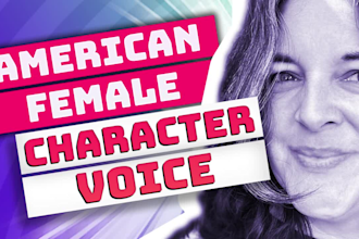 be your deep, american female character voice