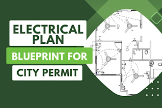 draw electrical plans, plumbing, and mep drawings for blueprint design permits