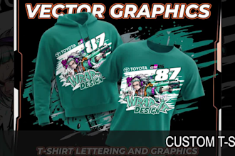 do custom t shirts in vector graphic, ai to vector