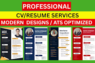be your expert  CV maker for ats optimized resume CV