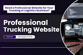 design logistics, trucking, cargo, transport website in wordpress
