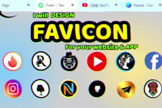 design a professional favicon for your website or app