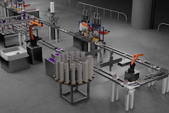do 3d industrial animation warehouse process animation robotics animation