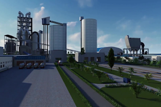 create cgi 3d industrial animation, 3d mechanical animation 3d factory animation