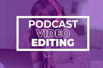 do professional podcast video editing for zoom recording, meeting, or interview