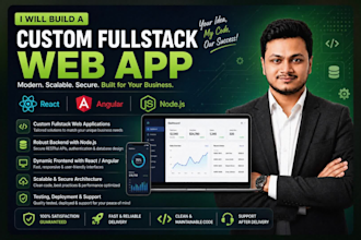 build a custom fullstack web app with react, angular and nodejs