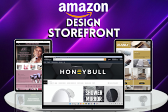 create amazon brand store, amazon storefront design, or ebc design