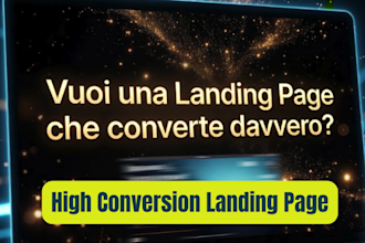 create professional high conversion landing pages