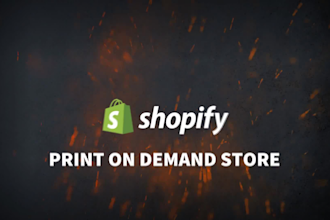 create print on demand shopify store
