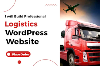 create courier trucking  dispatch shipping cargo freight  logistics website
