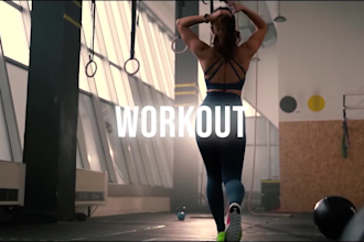 create workout, fitness, gym, and sports promo video