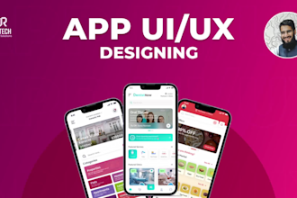 design stunning mobile app website UI UX using figma app design