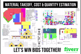 do material takeoff, cost quantity, construction estimation