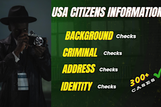 do background check criminal check on USA person or business