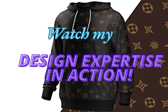 make seamless pattern for shoes hoodies t shirt and mockup