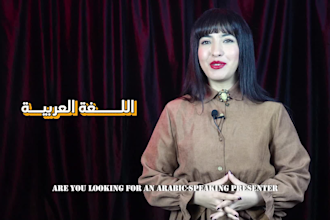 be your arabic female video spokesperson