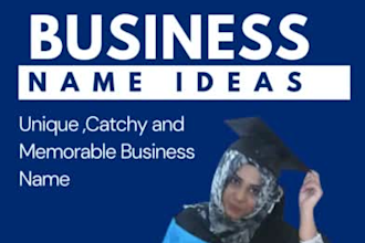 create unique and eye catchy business name and brand name ideas