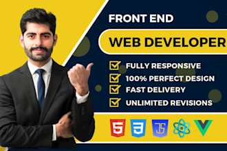 build rebuild full stack custom website,website development in html css react js