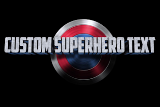 create 4 superhero title intros