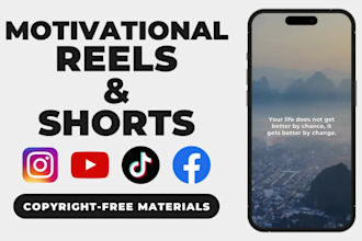 create 200 motivational instagram reels and youtube shorts