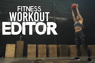 edit professionally your workout fitness gym videos