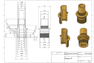 design 3d mechanical products and 2d drawings in fusion360