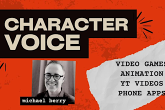 record a character voice over