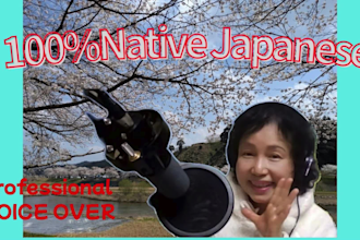 record japanese female character voice and so on