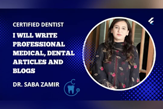do perfect medical and dental writing