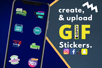 make custom animated gif for instagram, facebook stories
