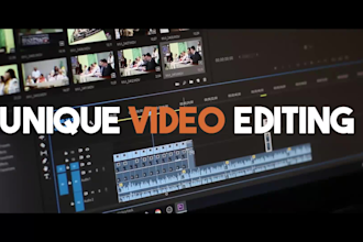 do unique video editing , fast editing service 24 hour