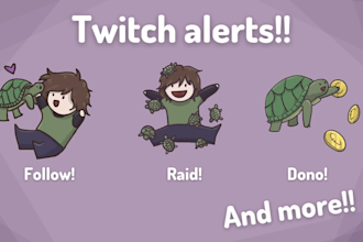 make you fun and cute alerts for your stream