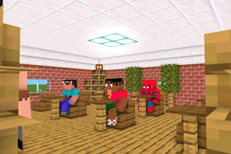 create minecraft 3d animation