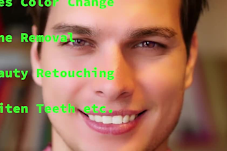 do whiten teeth in a video, teeth retouching video editing