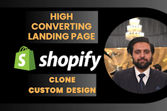 do shopify clone, shopify landing page on gempages, pagefly