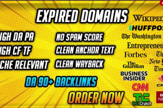 research high quality expired domains related to your niche